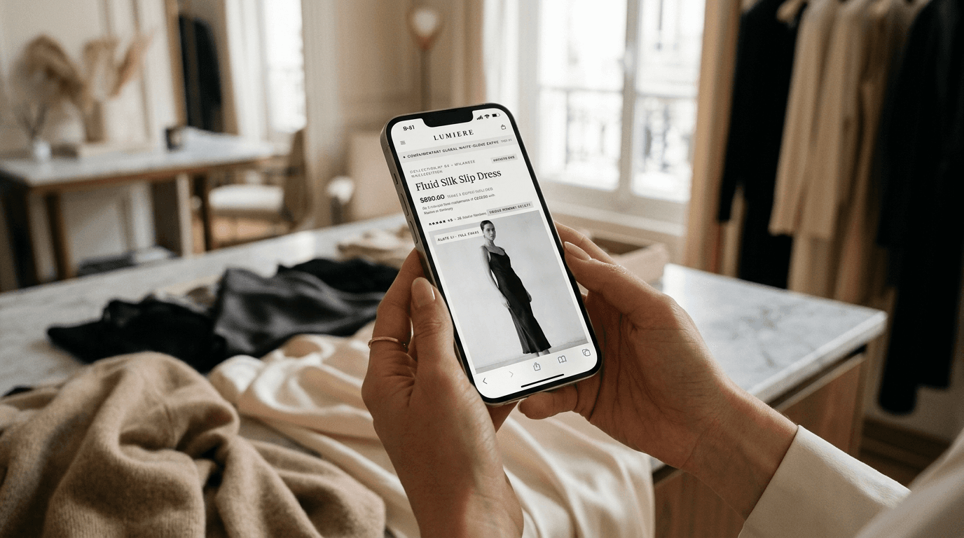 Mobile Shopping Experience — High-end tactile touchpoints in a boutique setting
