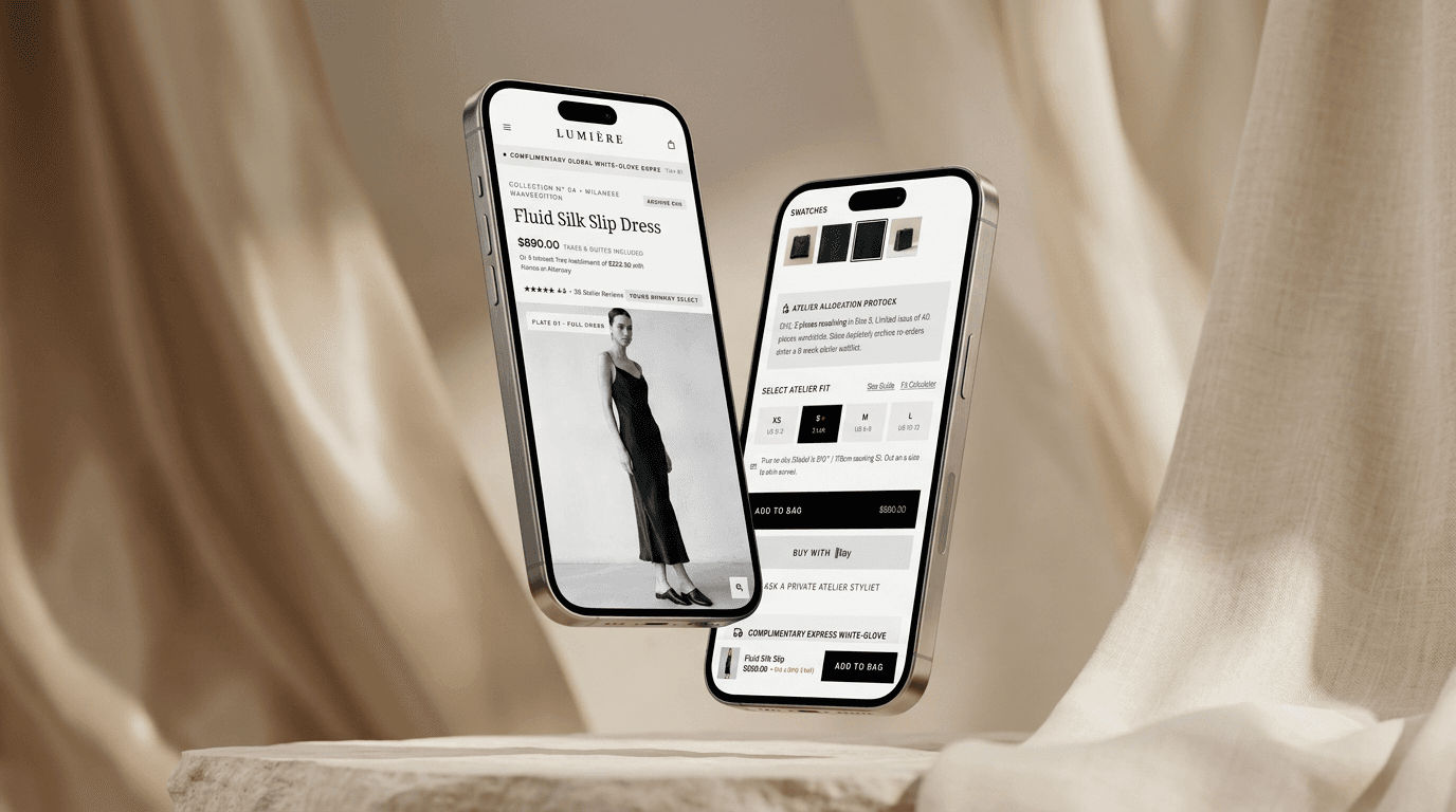 Mobile View — Atelier allocation protocols and private stylist consultation triggers