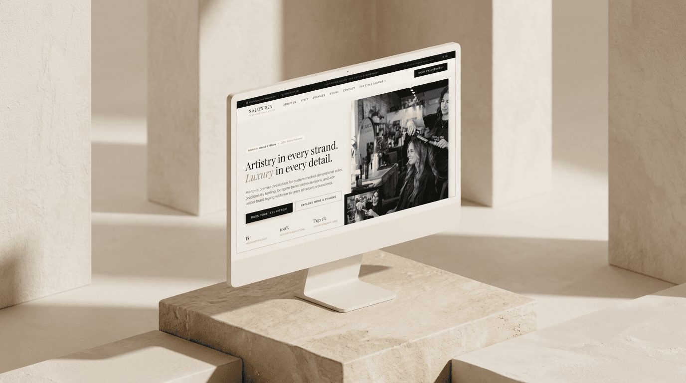 Elevating Salon 825's Digital Flagship for High-End Clientele